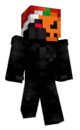 black and cod gray Minecraft skin — Classic model