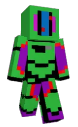 apple and black Minecraft skin — Classic model