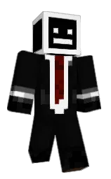 black and cod gray Minecraft skin — Classic model