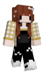 black and nutmeg Minecraft skin — Slim model — first worn by Elise_Walters