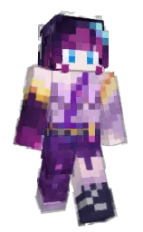 we peep and french lilac Minecraft skin — Slim model — first worn by Akiui