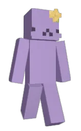 east side and lavender purple Minecraft skin — Slim model — first worn by tyulips