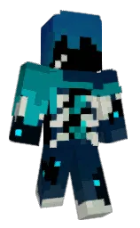 midnight and black Minecraft skin — Slim model — first worn by Kittycatt1129