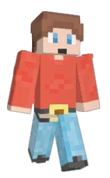 burnt sienna and dairy cream Minecraft skin — Classic model
