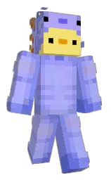 Hoomings's Minecraft skin wearing the Purple Heart cape