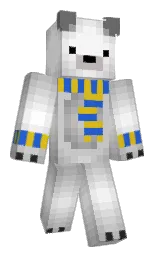 silver and concrete Minecraft skin — Classic model — first worn by JegesTomi