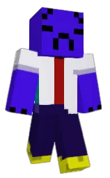 dark blue and violet Minecraft skin — Classic model