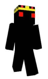 black and broom Minecraft skin — Classic model
