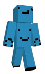 curious blue and black Minecraft skin — Classic model — first worn by Stephanie2145