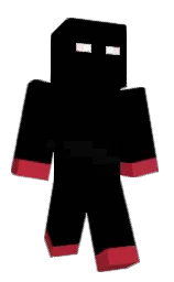 black and brick red Minecraft skin — Classic model — first worn by iG12o8