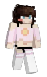 almond and white Minecraft skin — Slim model — first worn by KallmeKry