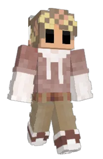 Front of Babotso's skin