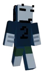 blue zodiac and gull gray Minecraft skin — Classic model — first worn by Clevererkins