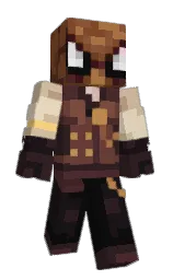 cocoa brown and nutmeg Minecraft skin — Slim model — first worn by skalen_