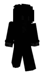 black and cod gray Minecraft skin — Classic model