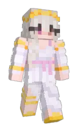 magnolia and wafer Minecraft skin — Slim model — first worn by Ayahz_