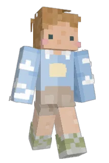 abgebrannter Minecraft avatar full body