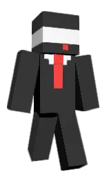 mine shaft and black Minecraft skin — Classic model