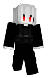 black and alto Minecraft skin — Classic model