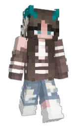 taupe and sand dune Minecraft skin — Slim model — first worn by MythicMuze