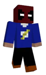 ultramarine and black Minecraft skin — Classic model