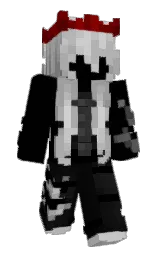 black and alto Minecraft skin — Slim model — first worn by Dequari