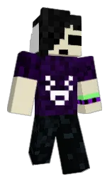 stark white and bunker Minecraft skin — Classic model — first worn by tinygoblinbaby