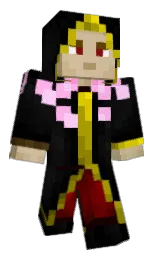 black and cod gray Minecraft skin — Classic model — first worn by _Elder_Lich_