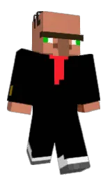 black and antique brass Minecraft skin — Classic model — first worn by Nono9340