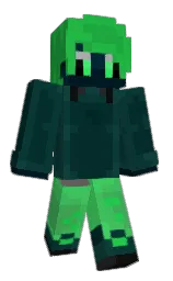 tiber and bottle green Minecraft skin — Slim model