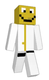 white and golden grass Minecraft skin — Classic model — first worn by blarfinsnarfin