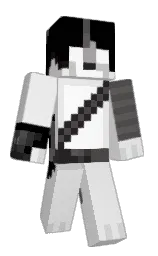 gallery and black Minecraft skin — Classic model
