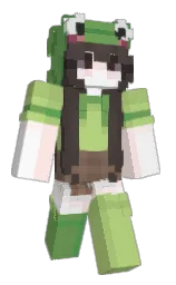 boygroup's Minecraft skin wearing the Aurora cape