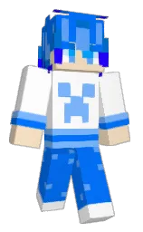 white and azure radiance Minecraft skin — Classic model — first worn by _LiMing