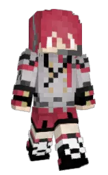 black and cod gray Minecraft skin — Slim model