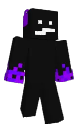 cod gray and electric violet Minecraft skin — Classic model