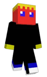 black and pomegranate Minecraft skin — Slim model