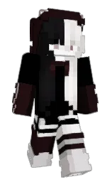 night rider and black Minecraft skin — Slim model — first worn by xNickyUwU