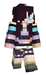 pidyqf's Minecraft skin wearing the Aurora cape