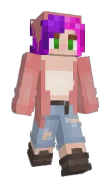 new york pink and taupe Minecraft skin — Slim model — first worn by buddhacatti