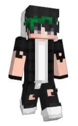 white and cod gray Minecraft skin — Classic model — first worn by Ryznite