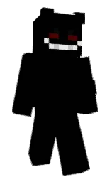 black and concrete Minecraft skin — Slim model