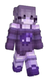trendy pink and bossanova Minecraft skin — Slim model