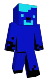 dark blue and black Minecraft skin — Classic model