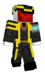 Enblazed's Minecraft skin wearing the Migrator cape