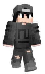 KaickWR's Minecraft skin wearing the Purple Heart cape