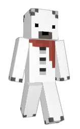 white and soya bean Minecraft skin — Slim model