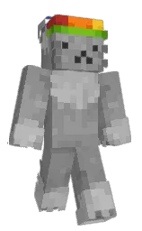 BeeSant's Minecraft skin wearing the Aurora cape