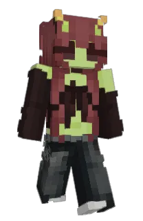 Front of afriga's skin