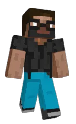 black and mine shaft Minecraft skin — Classic model — first worn by digi98